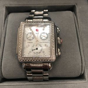 Michele Watch Signature Deco Design w/diamond band